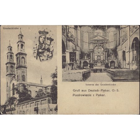Gruß aus Deutsch-Piekar, O.-S. Pozdrowienie z Piekar. Gnadenkirche. Inneres der Gnadenkirche