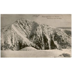 Riesengebirge im Winter. Schneekoppe vom Brumberg