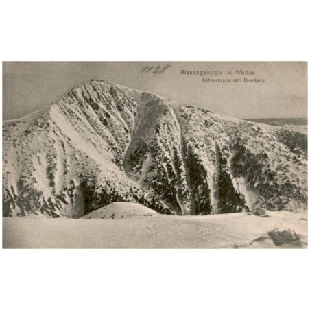 Riesengebirge im Winter. Schneekoppe vom Brumberg