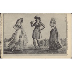 40. Estampe satirque sur les Incroyables (Directoire, an VII)