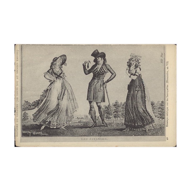 40. Estampe satirque sur les Incroyables (Directoire, an VII)