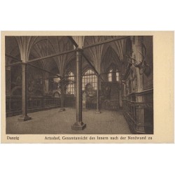 Danzig. Artushof, Gesamtansicht des Innern nach der Nordwand zu