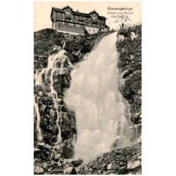 Riesengebirge. Elbfall und Baude 1284 m ü. M.