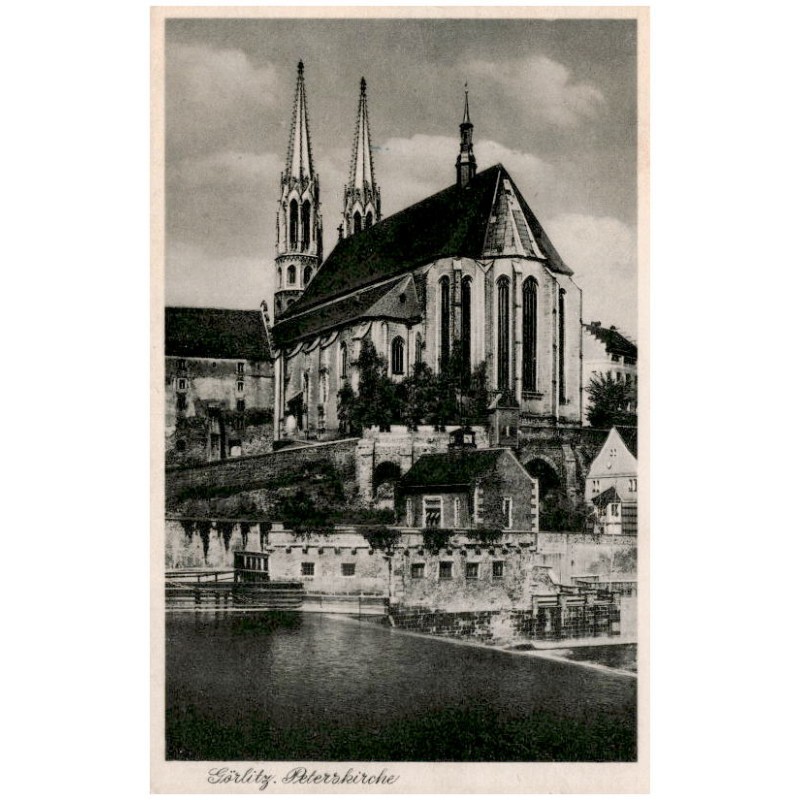 Görlitz. Peterskirche / Rewers: Görlitz. Die Peterskirche an der Neiße