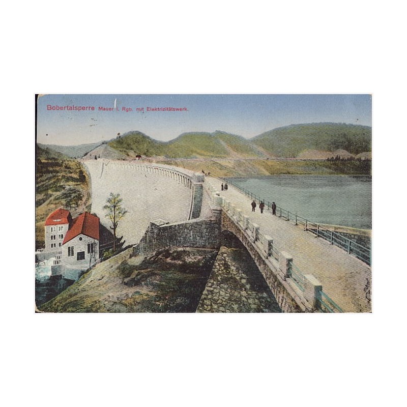Bobertalsperre Mauer i Rgb. mit Elektritztätswerk [...]
