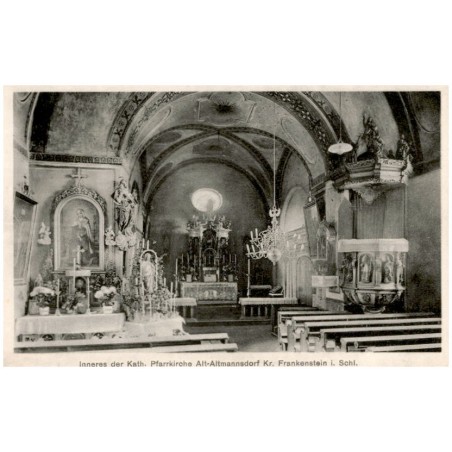 Inneres der Kath. Pfarrkirche Alt-Altmannsdorf Kr. Frankenstein i. Schl.