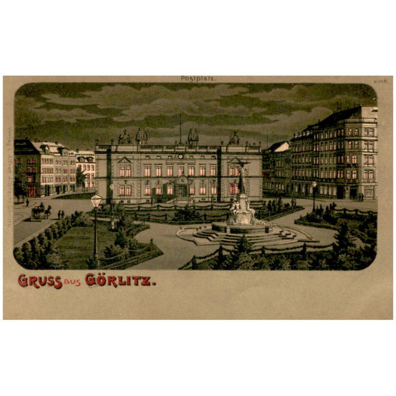 Gruss aus Görlitz. Postplatz. 2966.