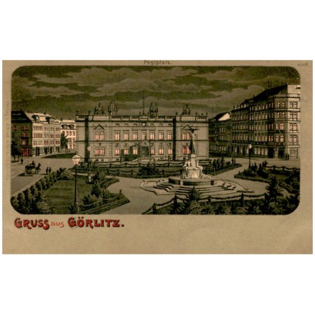 Gruss aus Görlitz. Postplatz. 2966.
