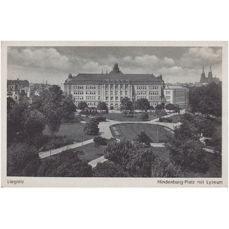 Liegnitz. Hindenburg-Platz mit Lyzeum