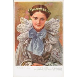 P. Stachiewicz pinx. "Panna Młoda" Żywczanka. La Fiangée. Environs de Żywiec