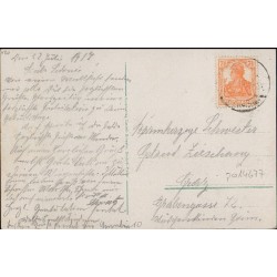Deutsch-Piekar O.-S. Blick in die Hauptstraße mit Wallfahrtskirche.