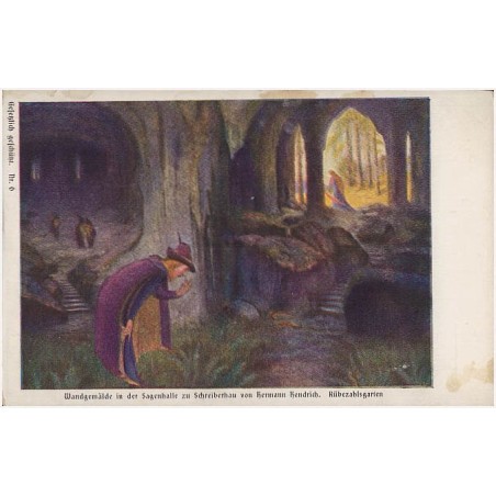 Wandgemälde in der Sagenhalle zu Schreiberhau von Hermann Hendrich. Rübezahlsgarten