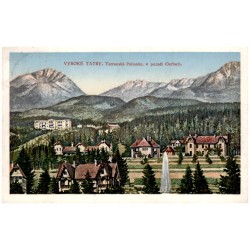 Vysoké Tatry. Tatranská Polianka, v pozadí Gerlach.