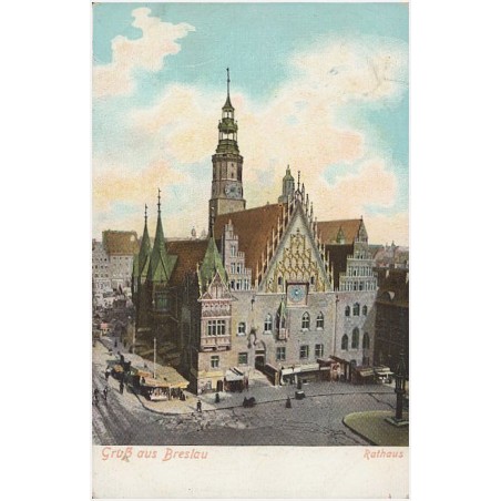 Gruß aus Breslau. Rathaus