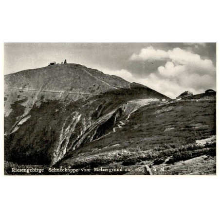 Riesengebirge. Schneekoppe vom Melzergrund aus 1605 m ü. M.