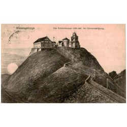 Riesengebirge. Die Schneekoppe 1605 mtr. bei Sonnenaufgang.