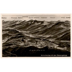 Schreiberhau mit dem Riesengebirge.