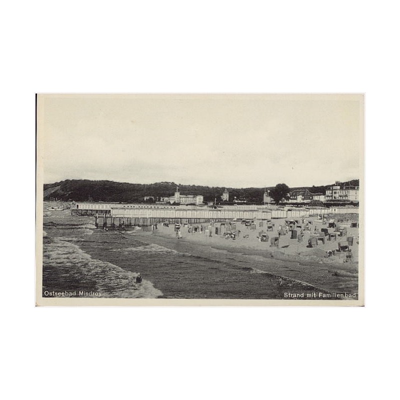 Ostseebad Misdroy. Strand mit Familienbad