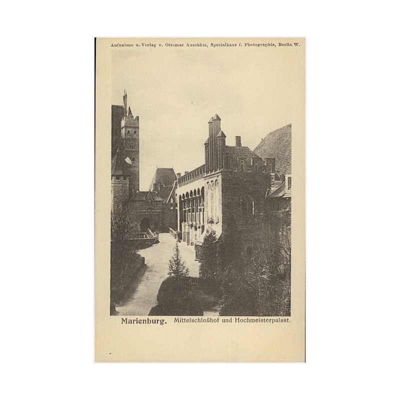 Marienburg. Mittelschloßhof u. Hochmeisterpalast
