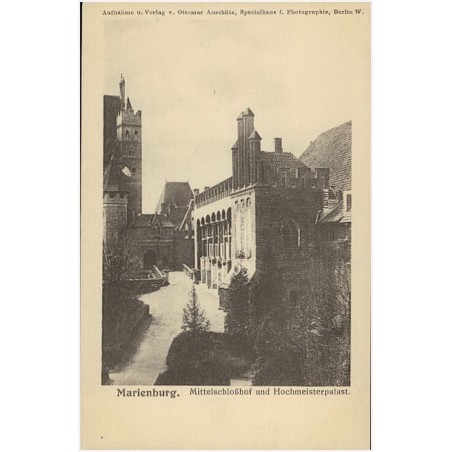 Marienburg. Mittelschloßhof u. Hochmeisterpalast