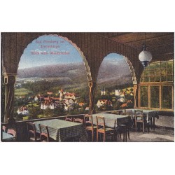 Bad Flinsberg im Isergebirge. Blick vom Waldfrieden