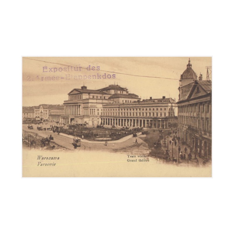 Warszawa. Teatr Wielki. Varsovie. Grand théâtre