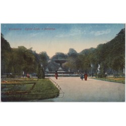 Warszawa. Ogród Saski z fontanna