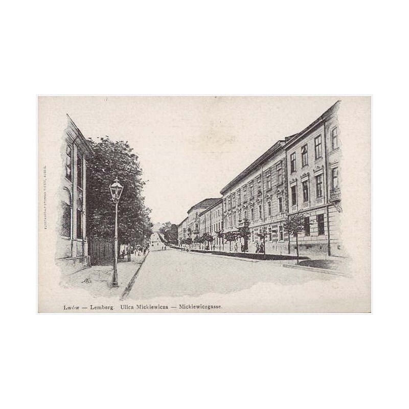 Lwów - Lemberg. Ulica Mickiewicza - Mickiewiczgasse