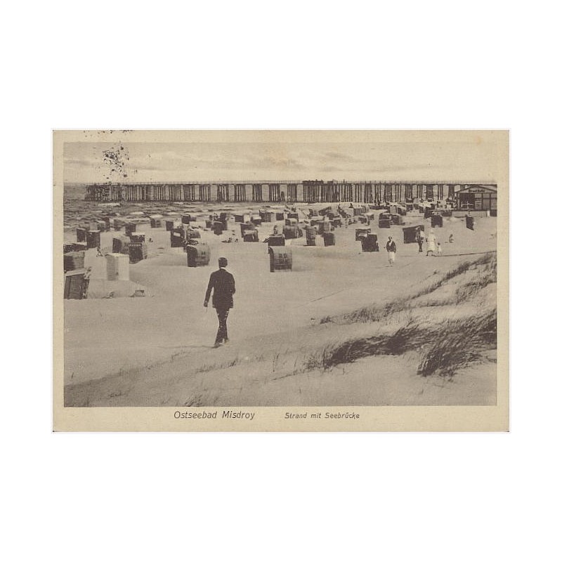 Ostseebad Misdroy. Strand mit Seebrücke