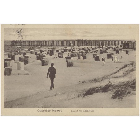 Ostseebad Misdroy. Strand mit Seebrücke