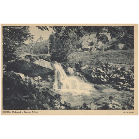 Krynica. Wodospad w Czarnym Potoku. Fot. St. Mucha. Polska - Poland - Polen - Pologne. Krynica