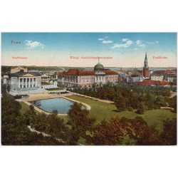 Posen. Stadttheater. Königl. Ansiedelungskommission. Paulkirche