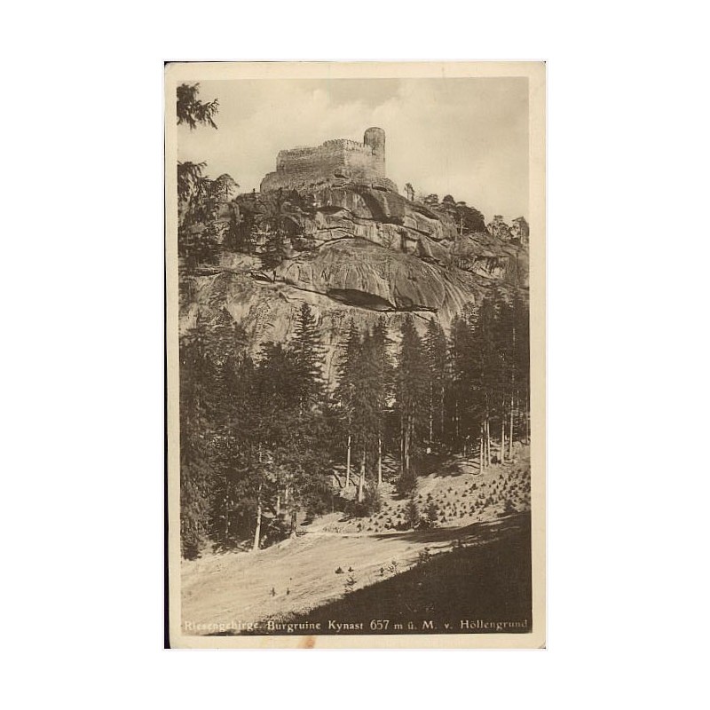 Riesengebirge. Burgruine Kynast, 657 m ü. M. v. Höllengrund