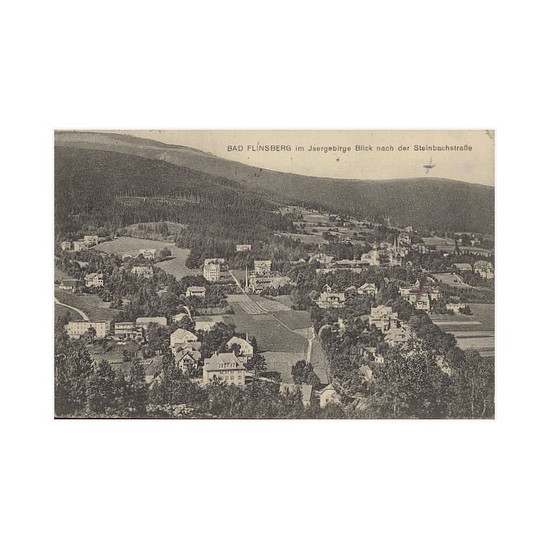 Bad Flinsberg im Isergebirge Blick nach der Steinbachstraße