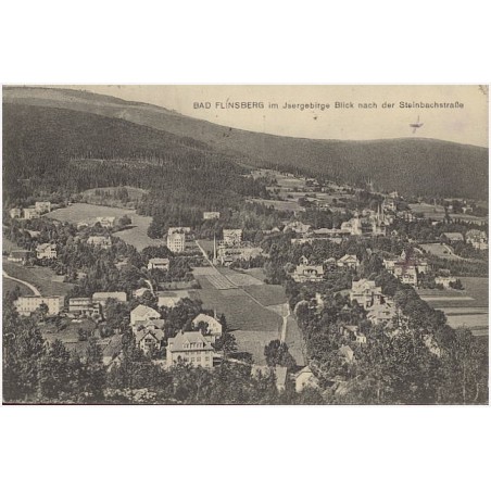Bad Flinsberg im Isergebirge Blick nach der Steinbachstraße