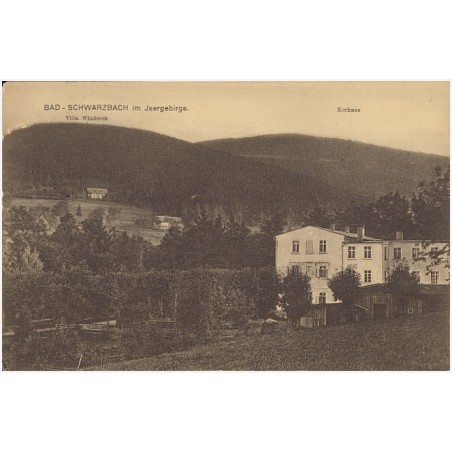 Bad-Schwarzbach im Isergebirge. Villa Windzeck. Kurhaus