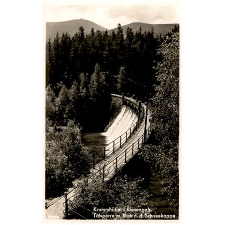 Krummhübel i. Riesengeb. Talsperre m. Blick n. d. Schneekoppe 30856