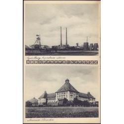 Rydułtowy. Kopalnia Leona. Lecznica Bracka. (Pozdrowienie z Pszowa)