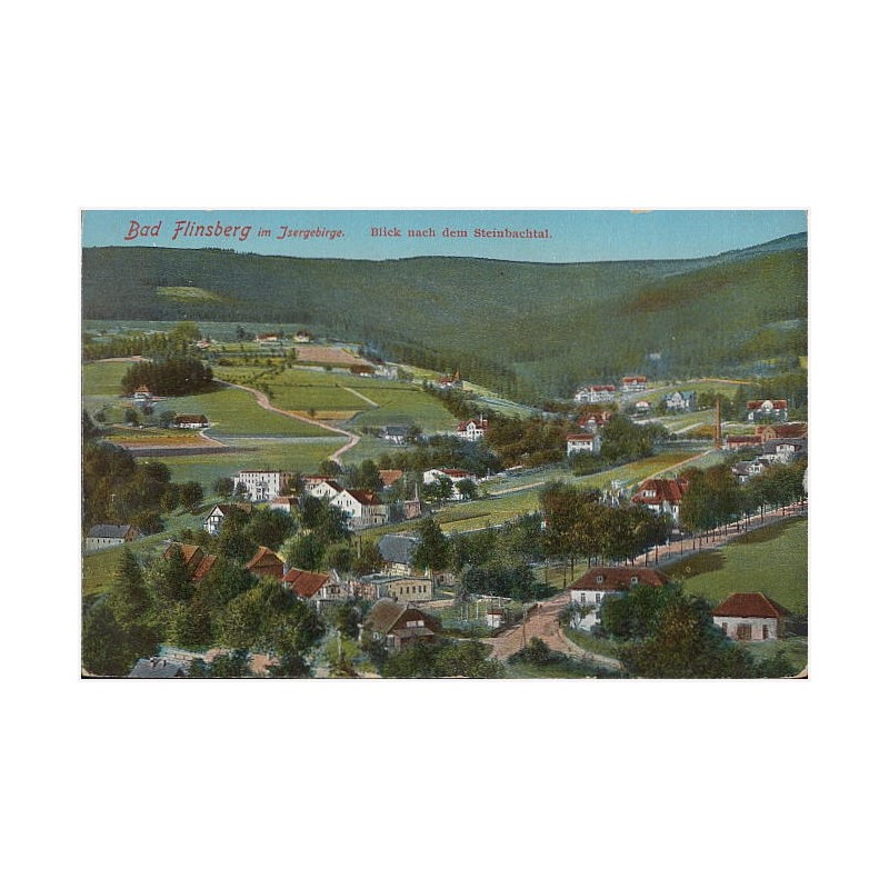 Bad Flinsberg im Isergebirge. Blick nach dem Steinbachtal