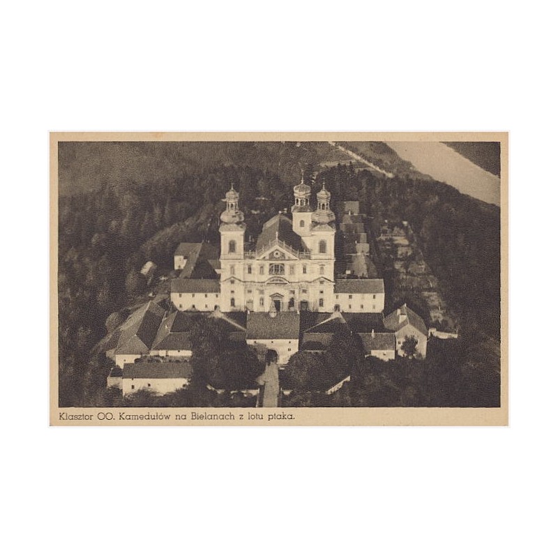 Klasztor OO. Kamedułów na Bielanach z lotu ptaka. [...]