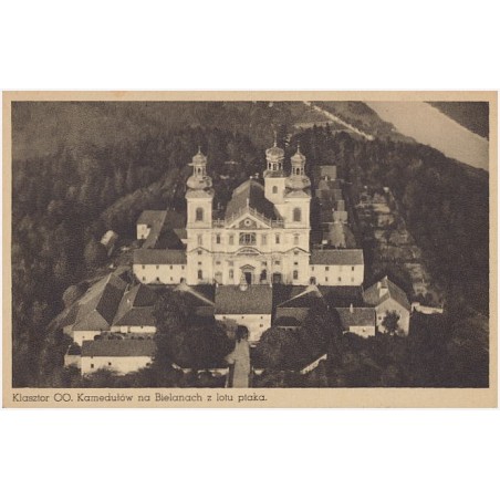Klasztor OO. Kamedułów na Bielanach z lotu ptaka. [...]