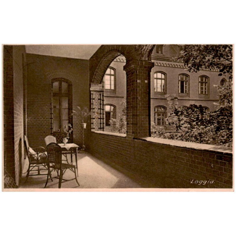 Loggia. / Rewers: Pensionat der Ursulinen. Carlowitz bei Breslau.