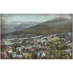 Riesengebirge. Schreiberhau (Mariental) vom Bahnhof gesehen