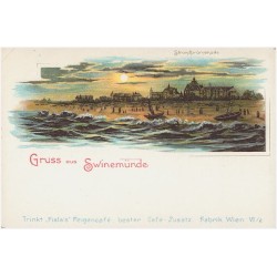 Gruss aus Swinemünde. Strandpromenade