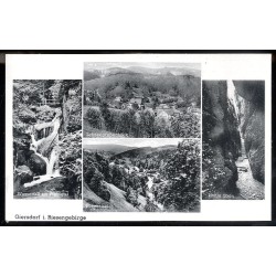 Giersdorf i. Riesengebirge. Schneegrubenblick. Wasserfall im Fiebigtal. Himmelreich. Hohle Stein