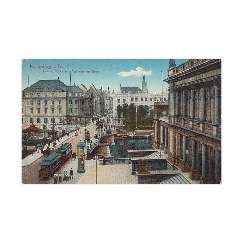 Königsberg i. Pr. Grüne Brücke mit Aufgang zur Börse