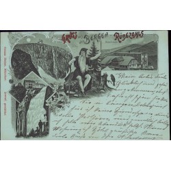 Gruss aus den Bergen Rübezahls. Peterbaude. Elbfallbaude m. Elbfall