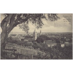 Crossen a. O. Blick vom Bischofsgarten auf die Stadt