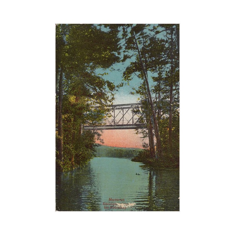 Masuren. Eisenbahn[brücke] bei Rudczanny