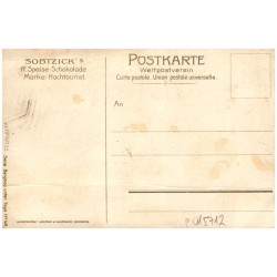 Wetterdamm / Rewers: Sobtzik's ff. Speise-Schokolade. Marke: Hochtourist
